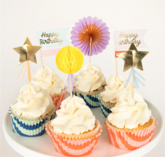 Meri Meri - Çizgili Cupcake Kiti - 24 Adet