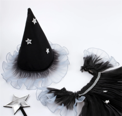 Meri Meri - Yıldızlı Cadı Kostümü Seti (5-6 Yaş)