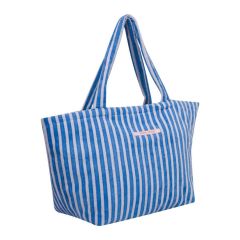 Jera Mini Plaj Çantası, Lila/Mavi