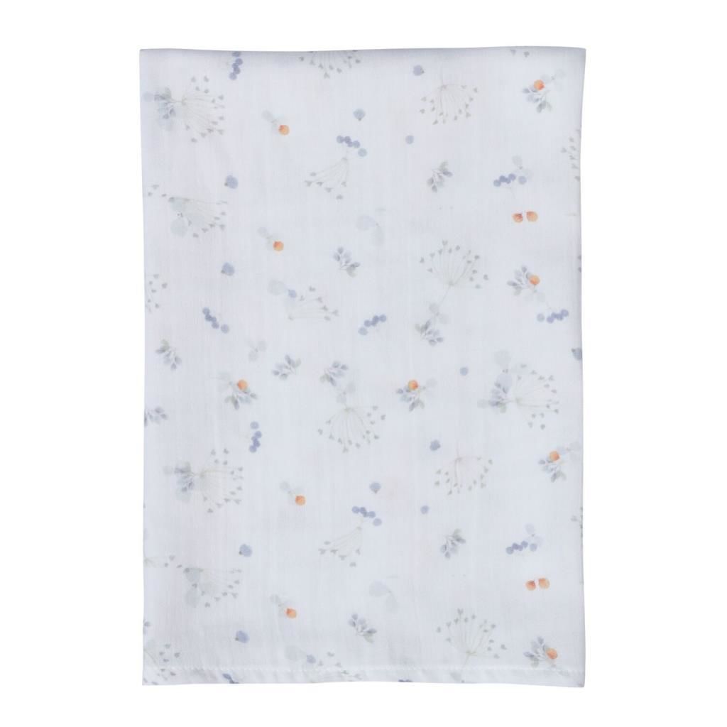 Jera Mini Müslin Örtü, Blue Fields  (60x60 cm)