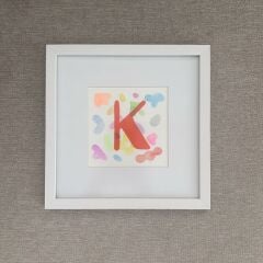 Blink Petit K Harfi Çerçeveli Tablo