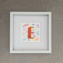 Blink Petit E Harfi Çerçeveli Tablo