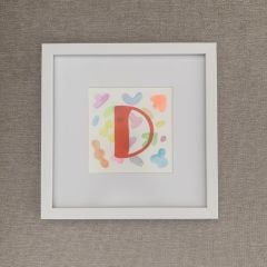 Blink Petit D Harfi Çerçeveli Tablo
