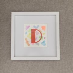 Blink Petit D Harfi Çerçeveli Tablo