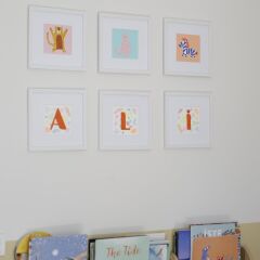 Blink Petit D Harfi Çerçeveli Tablo