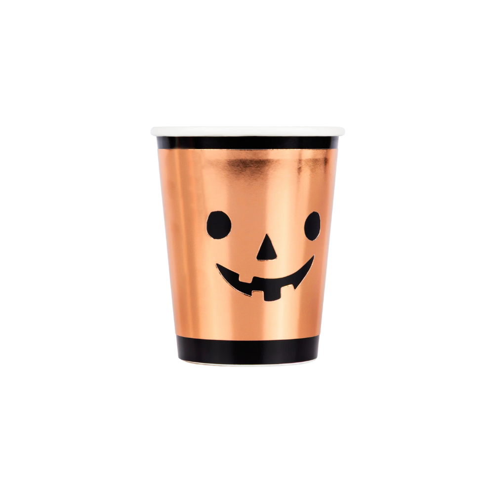 Meri Meri - Bakır Balkabağı Bardaklar - 8 Adet