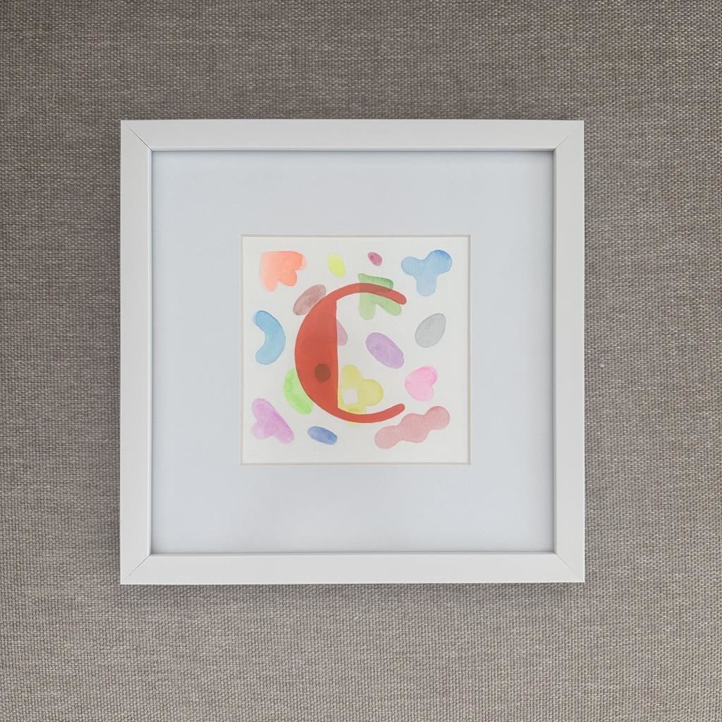 Blink Petit C Harfi Çerçeveli Tablo