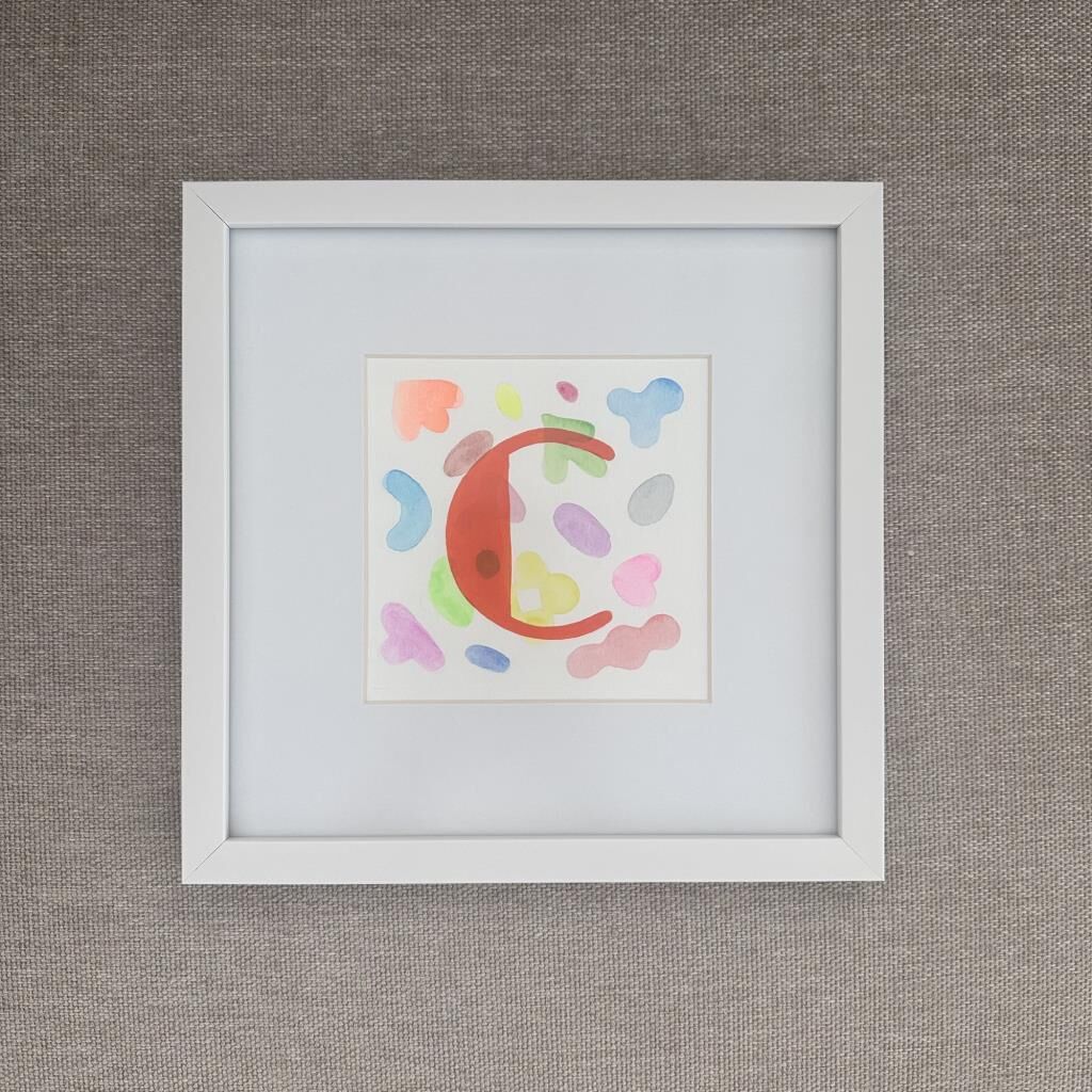 Blink Petit C Harfi Çerçeveli Tablo