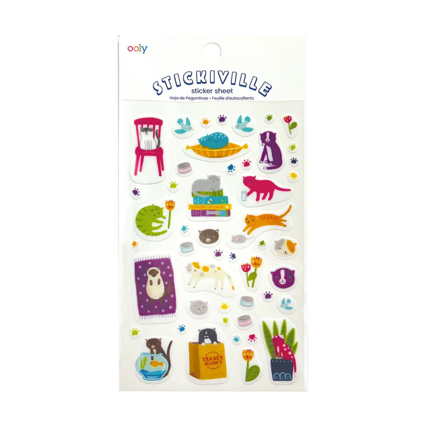 Ooly Stickiville Çıkartmalar - Quirky Cats