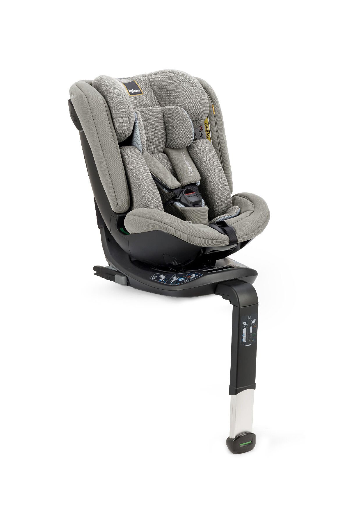 Inglesina Copernico i-Size 360 Dönebilen Bebek Oto Koltuğu 40-145 cm (Doğumdan 12 Yaşa Kadar) - Moon Grey