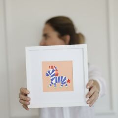 Blink Petit Zebra Çerçeveli Tablo