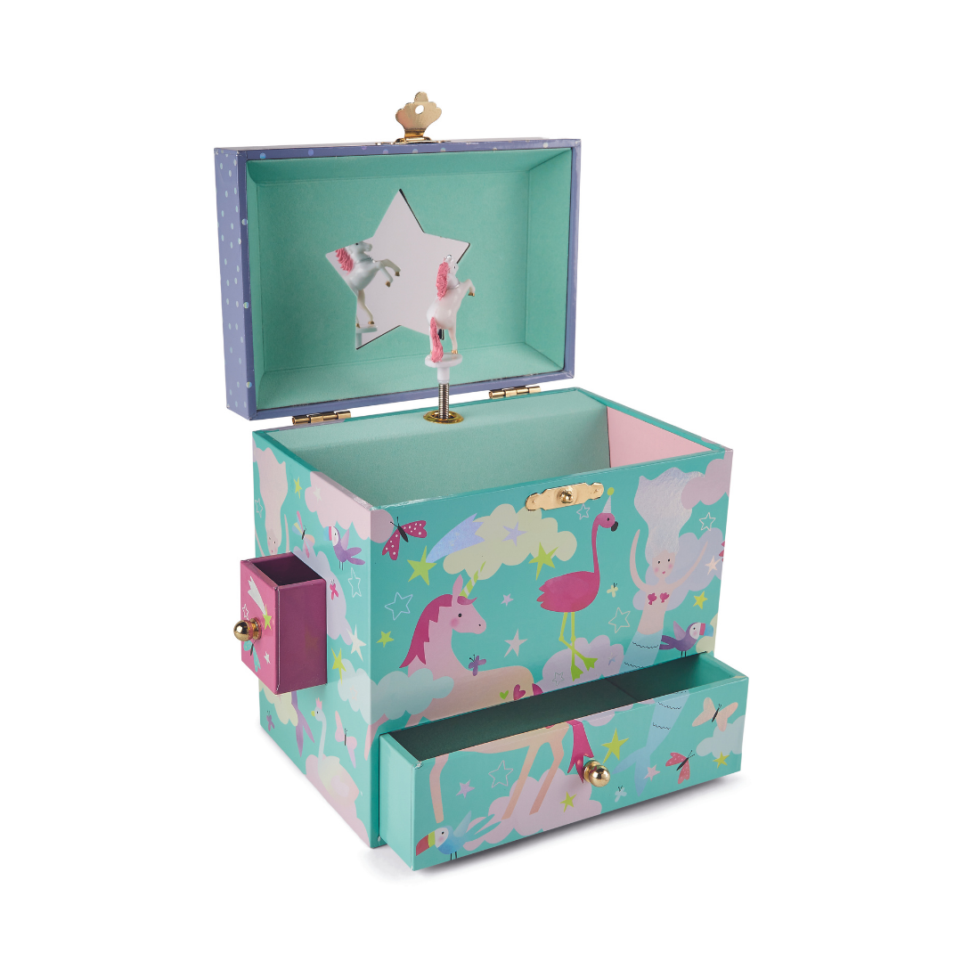 Floss & Rock Müzikli 3 Çekmeceli Mücevher Kutusu / Fantasy *YENİ*