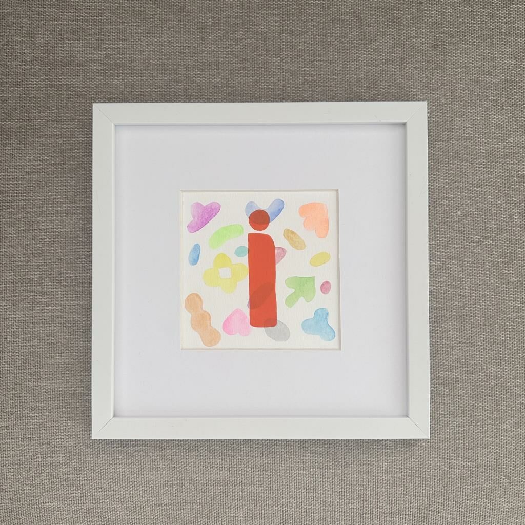 Blink Petit İ Harfi Çerçeveli Tablo