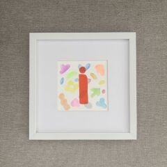 Blink Petit İ Harfi Çerçeveli Tablo