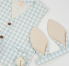 Meri Meri - Ekose Tavşan Kostüm Seti / 3-6 Yaş