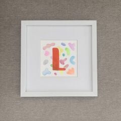 Blink Petit L Harfi Çerçeveli Tablo