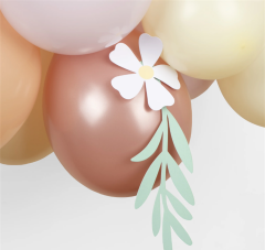 Meri Meri - Papatya Balon Zinciri - Pastel - 51 Balon