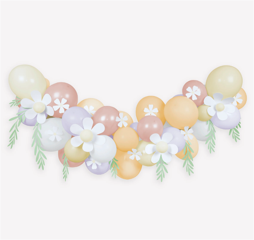 Meri Meri - Papatya Balon Zinciri - Pastel - 51 Balon