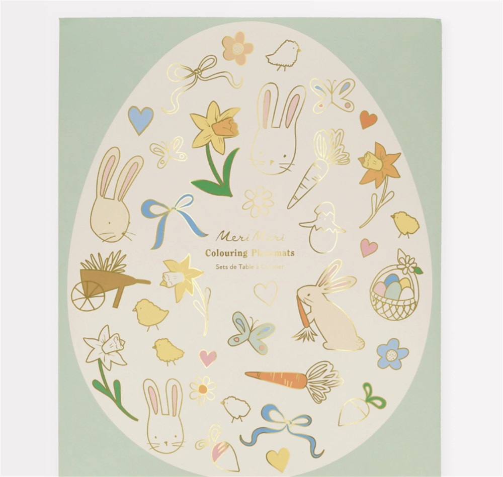 Meri Meri - Easter Boyanabilir Servis Matı