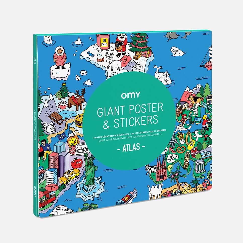 Omy Sticker Poster, Atlas