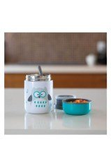 bblüv Foöd Kaşıklı Termal Mama Termosu Mavi