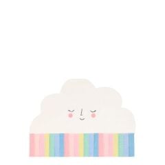 Meri Meri - Rainbow Sun Napkins - Gökkuşağı Bulutlu Peçete - L