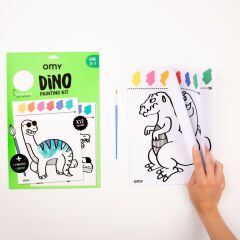 Omy Sulu Boyalı Boyama Kiti, Dino
