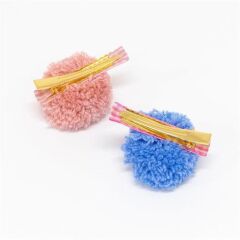 Meri Meri - Big Pom Pom Hair Clips - Ponponlu Büyük Tokalar