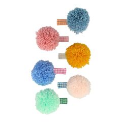 Meri Meri - Big Pom Pom Hair Clips - Ponponlu Büyük Tokalar