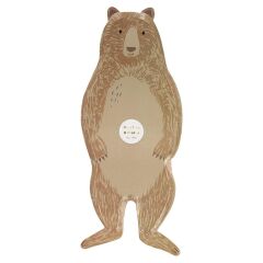 Meri Meri - Brown Bear Plates - Ayı Tabak