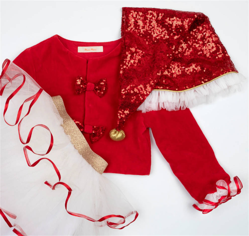 Meri Meri - Santa's Little Helper Kostüm / 5-6 Yaş