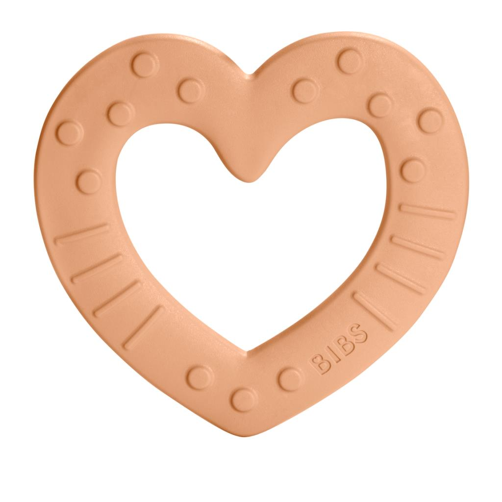 Bibs Diş Kaşıyıcı, Baby Bitie Heart Peach