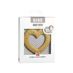 Bibs Diş Kaşıyıcı, Baby Bitie Heart Mustard