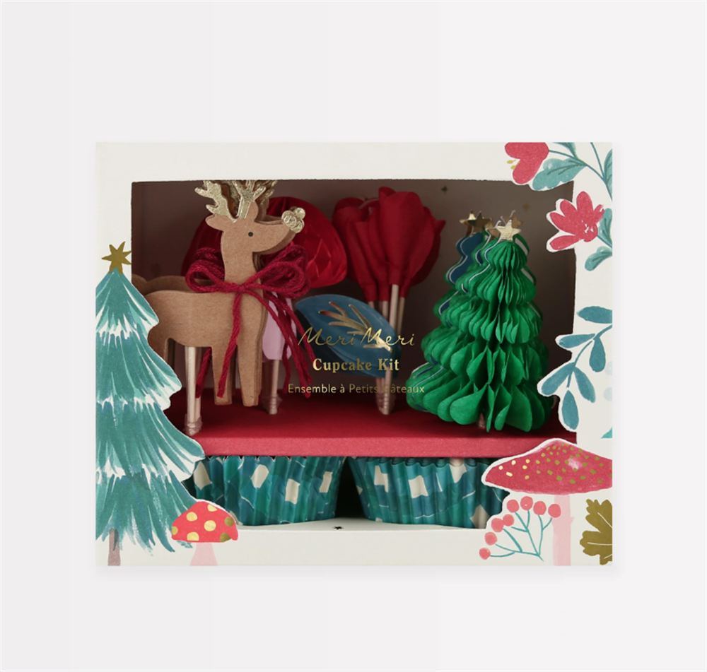 Meri Meri - Winter Woodland - Orman Cupcake Kiti
