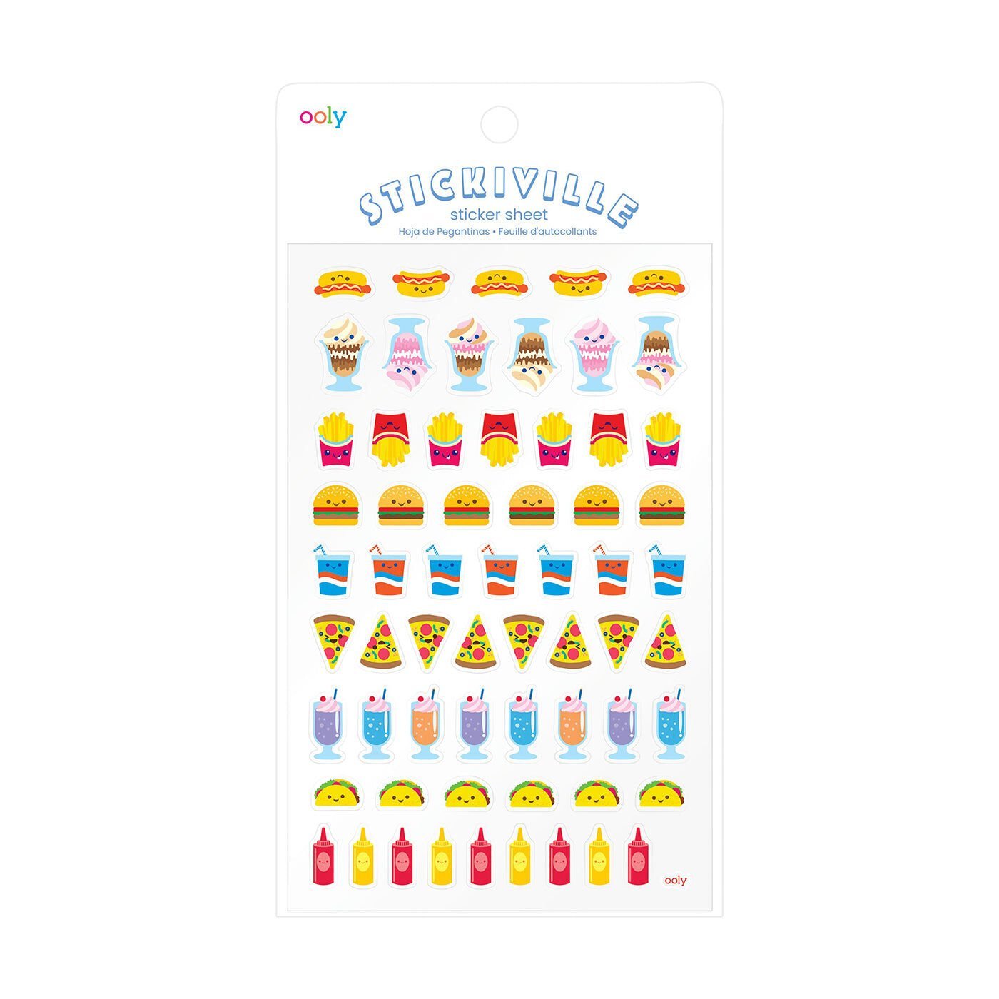 Ooly Stickiville Çıkartmalar - Fast Food