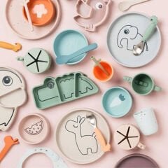 Done by Deer - Deer Friends - Paslanmaz Çelik Çatal, Kaşık ve Bıçak Seti - Hardal