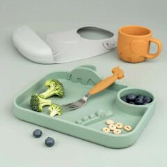 Done by Deer - Deer Friends - Paslanmaz Çelik Çatal, Kaşık ve Bıçak Seti - Hardal