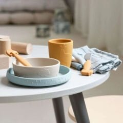 Done by Deer - Deer Friends - Paslanmaz Çelik Çatal, Kaşık ve Bıçak Seti - Hardal