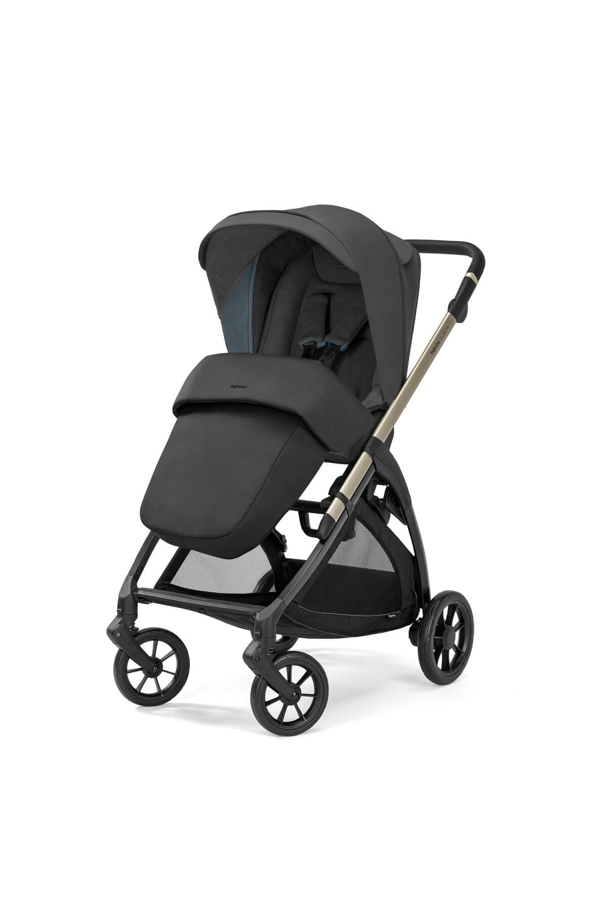 Inglesina Electa+ Tek El Tek Hamle ile Katlanıp Açılan Çift Yön Bebek Arabası - Upper Black
