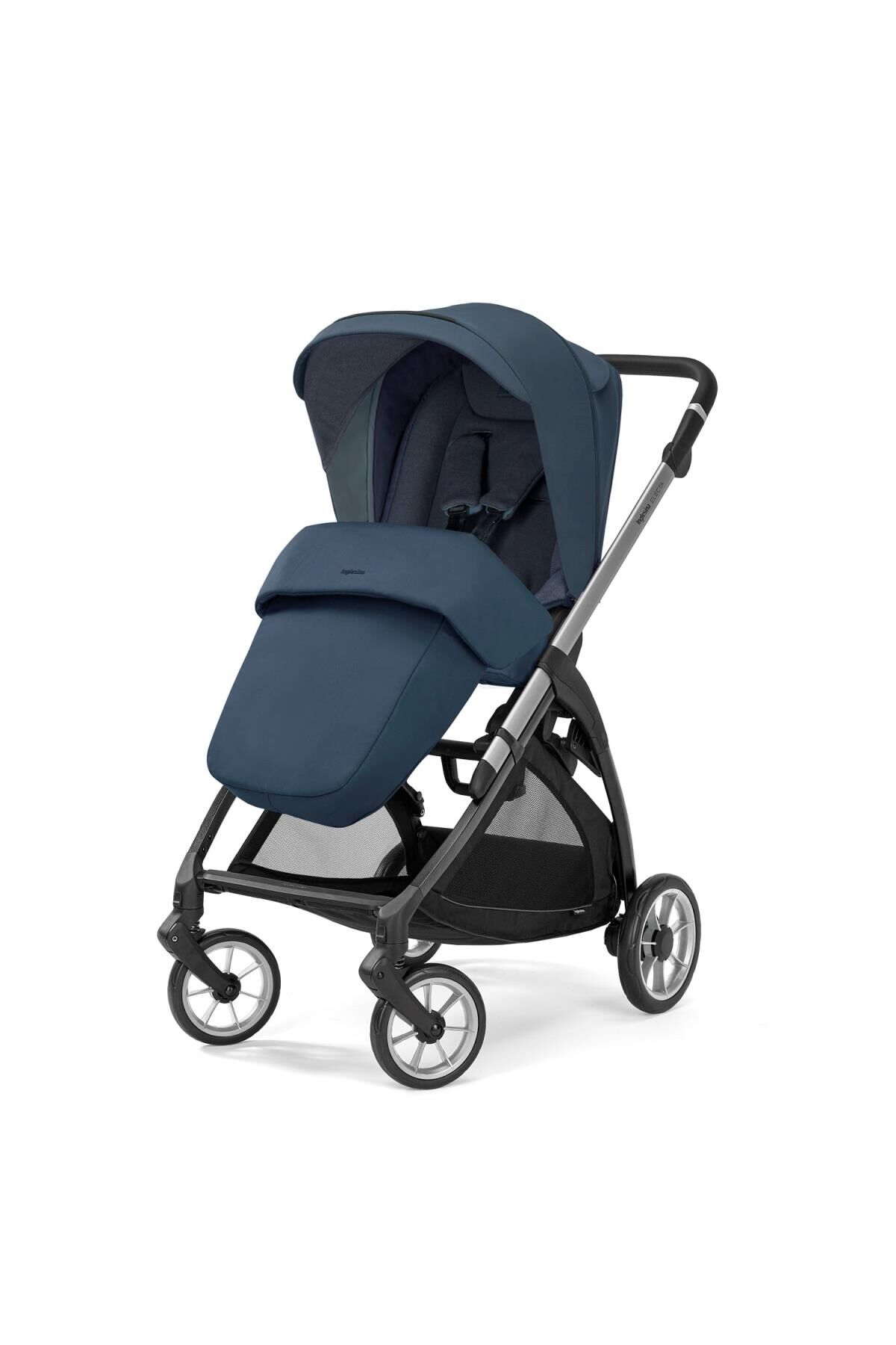 Inglesina Electa+ Tek El Tek Hamle ile Katlanıp Açılan Çift Yön Bebek Arabası - Hudson Blue