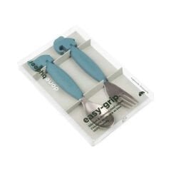 Done by Deer - Deer Friends - Paslanmaz Çelik Çatal ve Kaşık Seti - Mavi