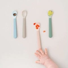 Done by Deer - Foodie - 3'lü Mama Kaşık Seti - Pembe