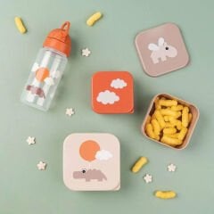 Done by Deer - Happy Clouds - 3'lü Saklama Kabı - Pembe