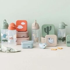 Done by Deer - Happy Clouds - 3'lü Saklama Kabı - Pembe