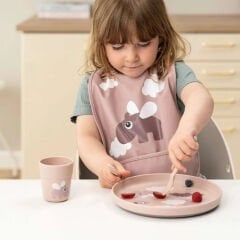 Done by Deer - Happy Dots - Çatal, Kaşık ve Bıçak Seti - Pembe