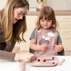 Done by Deer - Happy Dots - Çatal, Kaşık ve Bıçak Seti - Pembe