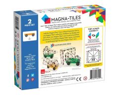MAGNA-TILES® - Arabalar - 2 Parça Expansion Set - Yeşil & Sarı