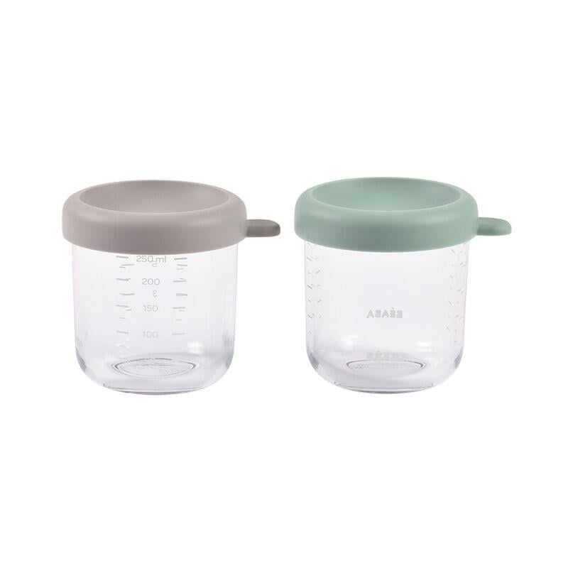 Beaba Cam Mama Kavanozu 2'li Set, Sage green/Gazelle (250 ml)
