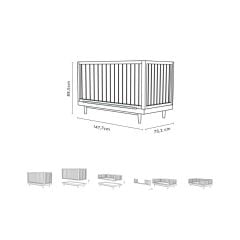 Nobodinoz Pure Line Bebek Karyolası (0-6 Yaş)