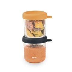 Beaba Cam Mama Kavanozu 2'li Set, Night blue/Honey (250 ml)